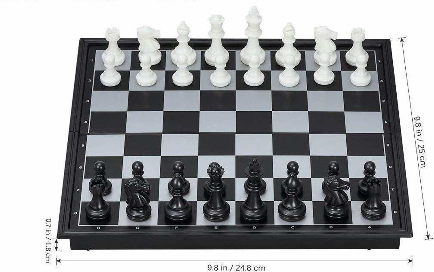 Image of mega star Magnetic Folding Travelling Chess Board Game - L25 x B25 x H4 cm Board Game Accessories