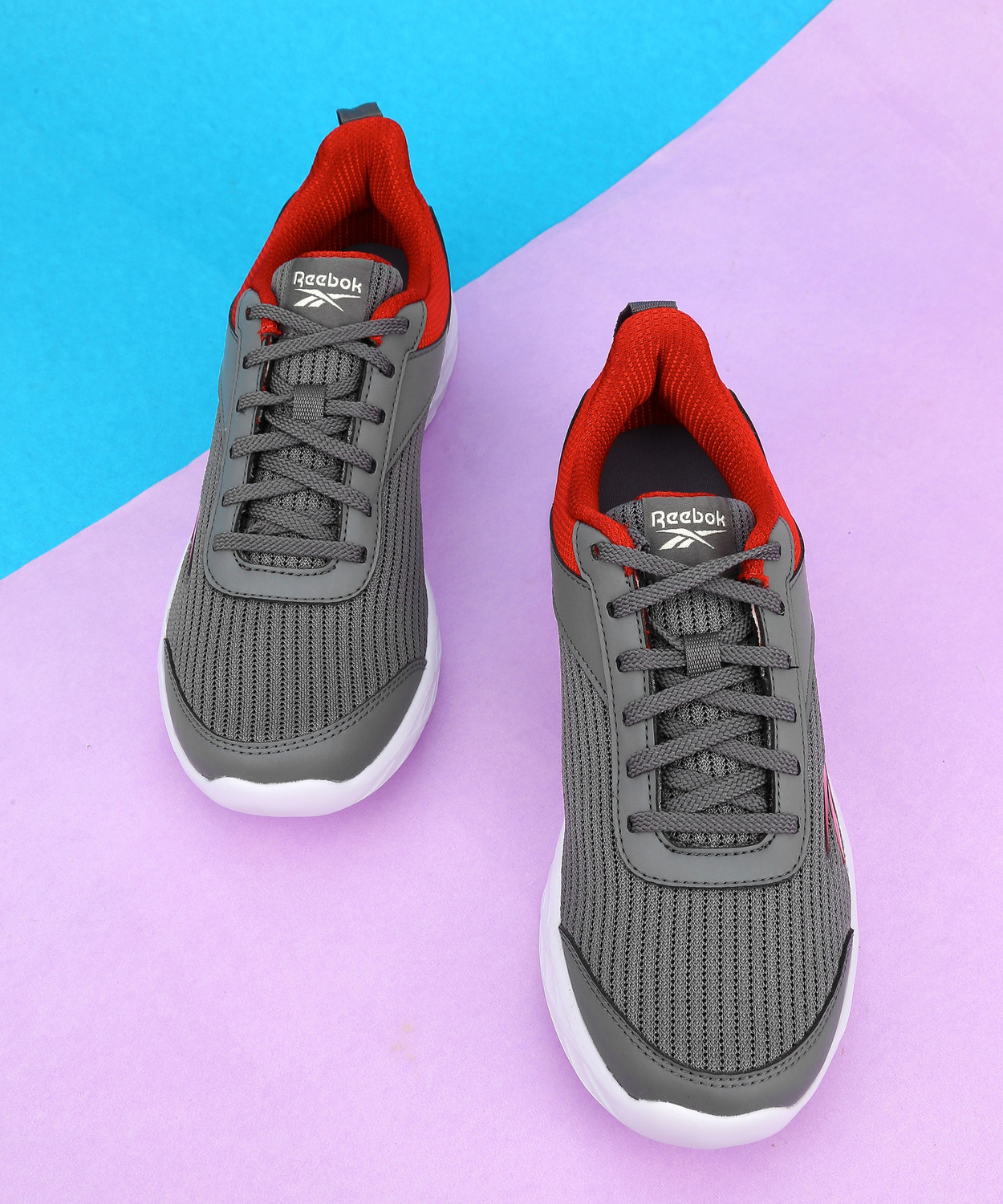 REEBOK Tempo Weave Runner Running Shoes For Men Grey Price History