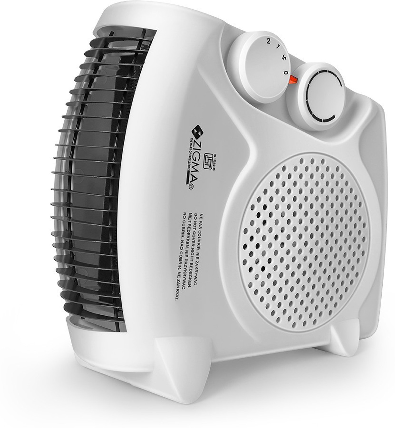 Image of zigma Quite Performance Smart Heat Convector Portable Fan Room Heater - 400 Watt Fan Room Heater