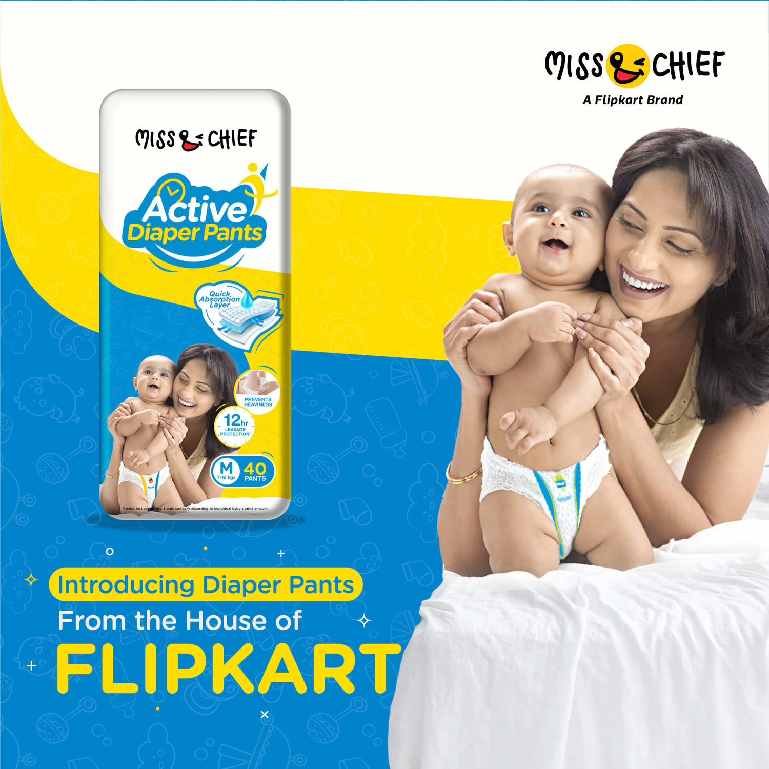 Image of Miss & Chief by Flipkart Active Diaper Pants - M