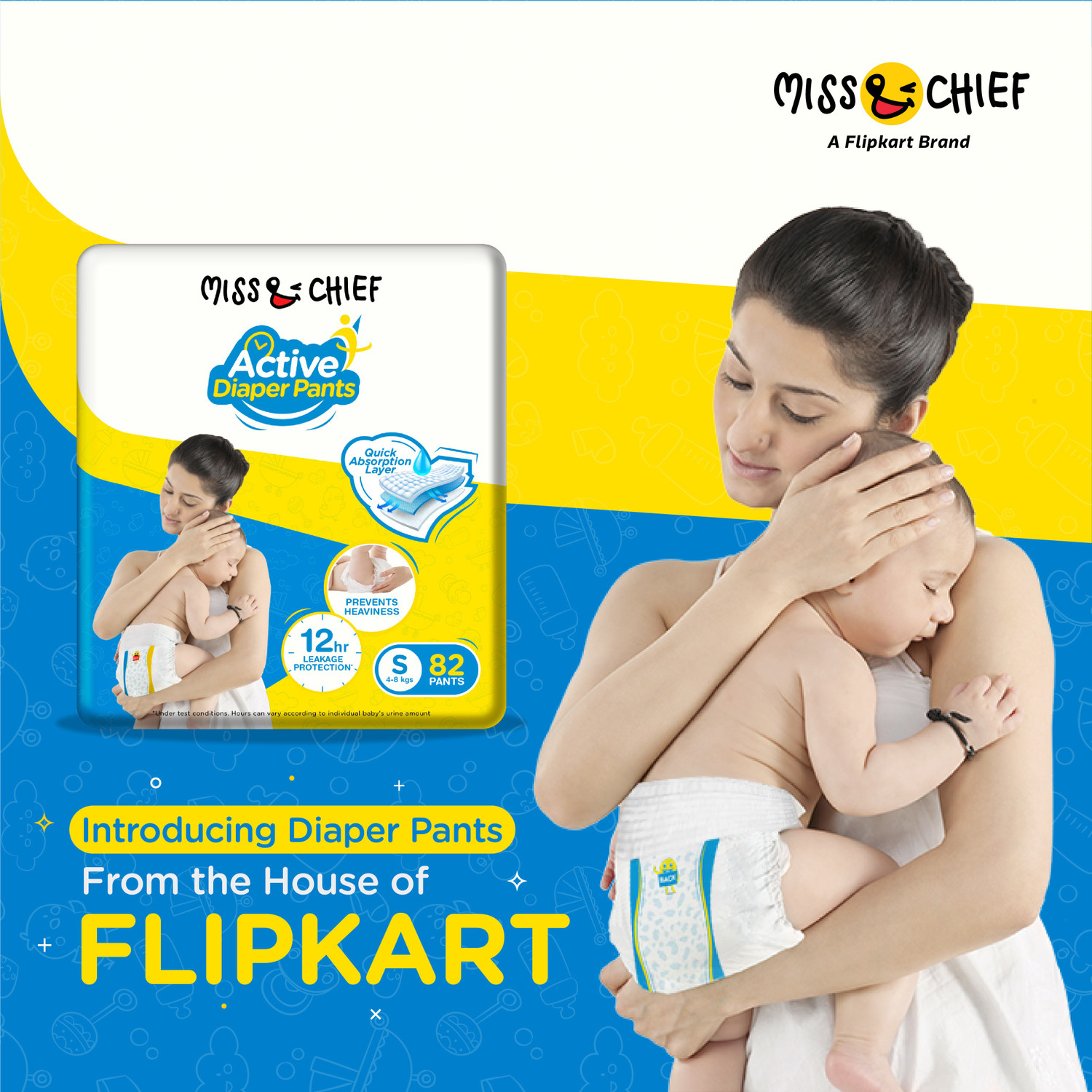 Image of Miss & Chief by Flipkart Active Diaper Pants - S