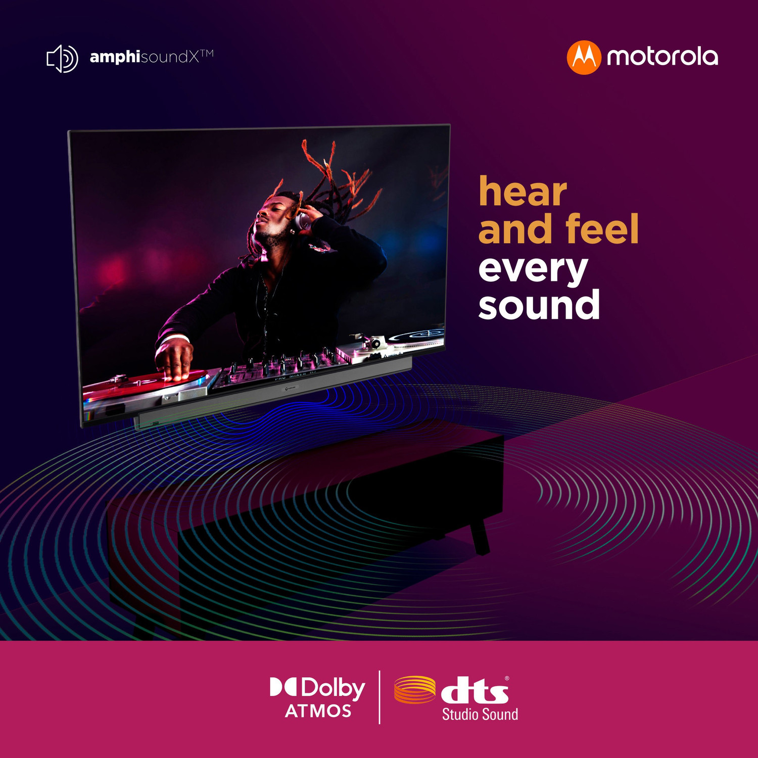 Image of MOTOROLA ZX Pro 139 cm (55 inch) Ultra HD (4K) LED Smart Android TV with Wireless Gamepad (55SAUHDMQ)