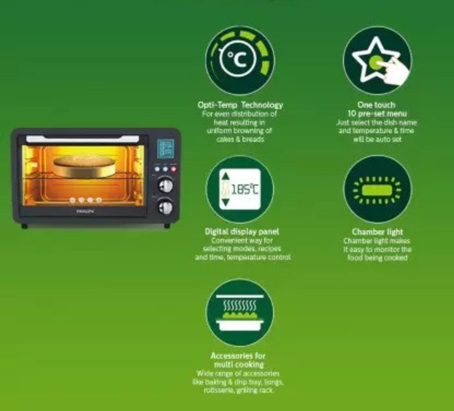 Image of PHILIPS 36-Litre Oven Toaster Grill (OTG)