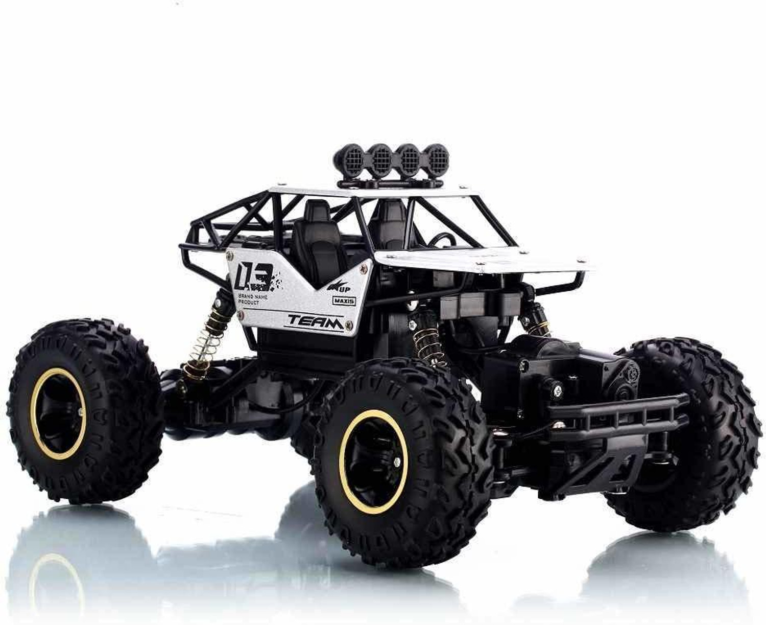 Image of Kiddie Castle 4 Wheel 1:16 Scale Metal Alloy Rock Crawler Remote Control Car