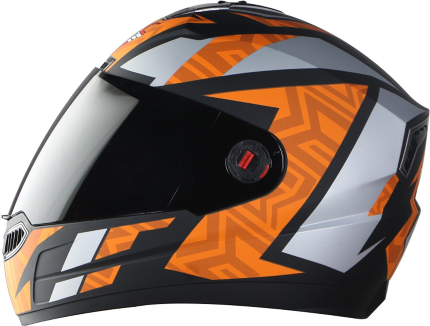 Steelbird SBA 1 CESAR Motorbike Helmet Matt Black Orange with