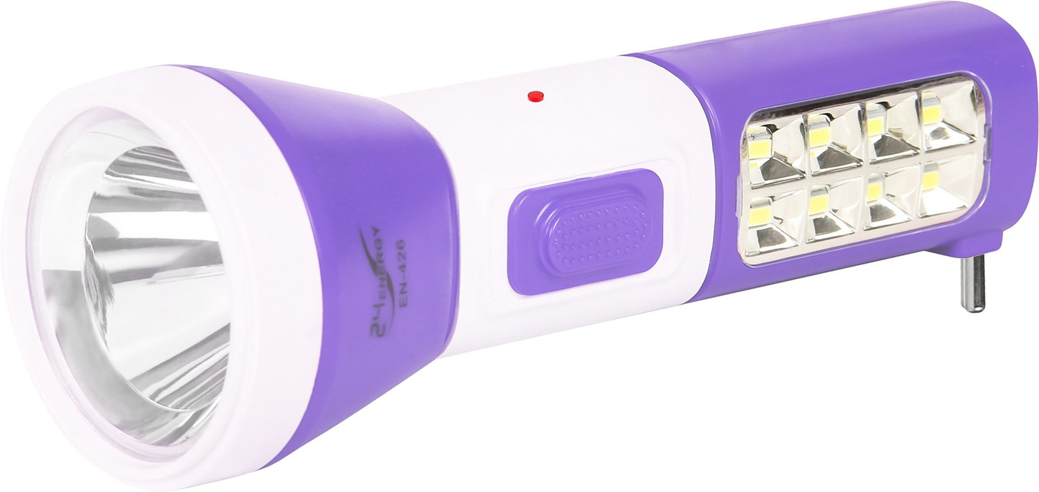 Image of 24 ENERGY 48 SMD Hi Bright Twin Tube Solar Rechargeable Emergency Light Torch (Orange, 19 inch, Rechargeable)