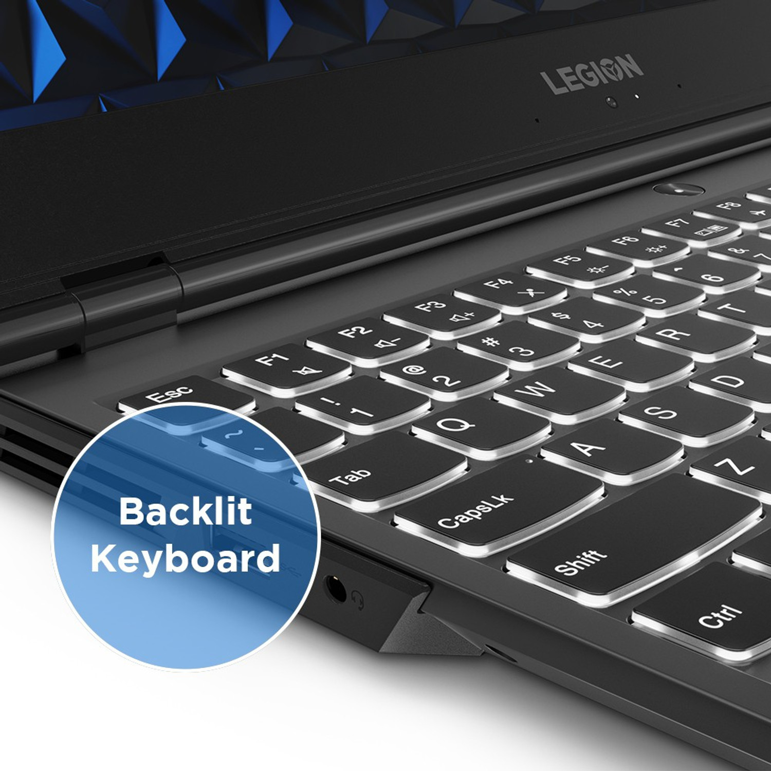 Image of Lenovo Legion Y540 Intel Core i5 9th Gen 9300HF - (8 GB /1 TB HDD /256 GB SSD /Windows 10 Home /4 GB Graphics /NVIDIA GeForce GTX 1650 /60 Hz) Y540-15IRH-PG0 Gaming Laptop