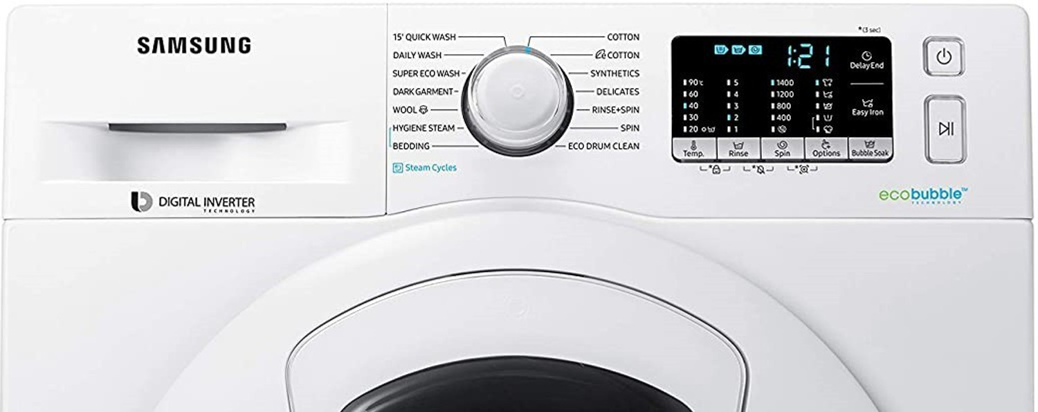Image of Samsung 7 kg Fully Automatic Front Load Washing Machine White