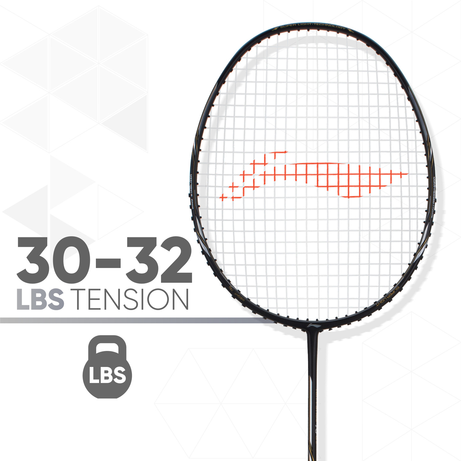 Image of LI-NING AIR-FORCE 78 G2 Black, Silver Strung Badminton Racquet