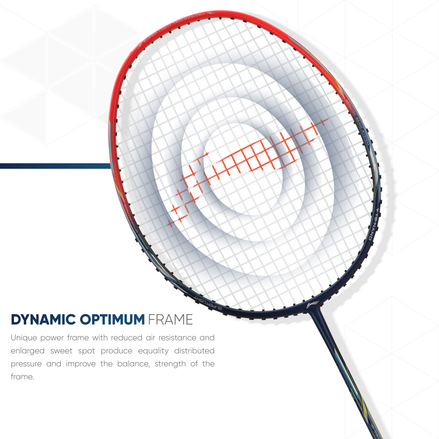 Image of LI-NING AIR-FORCE 77 G2 Blue, Red Strung Badminton Racquet