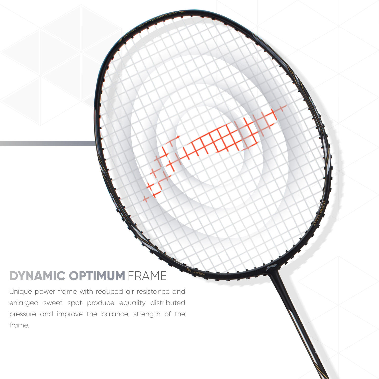 Image of LI-NING AIR-FORCE 78 G2 Black, Silver Strung Badminton Racquet