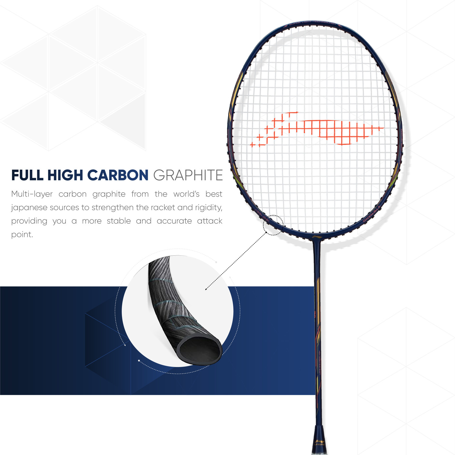 Image of LI-NING AIR-FORCE 79 G2 Blue, Gold Strung Badminton Racquet