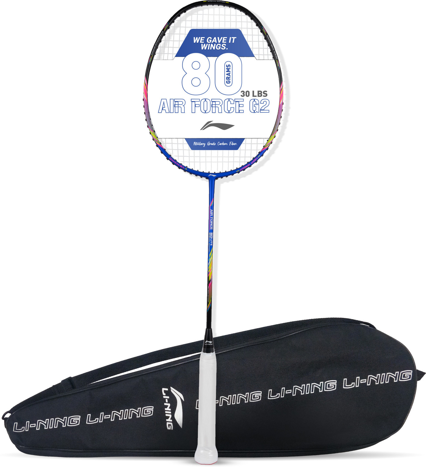 Image of LI-NING AIR-FORCE 80 LITE Multicolor Strung Badminton Racquet