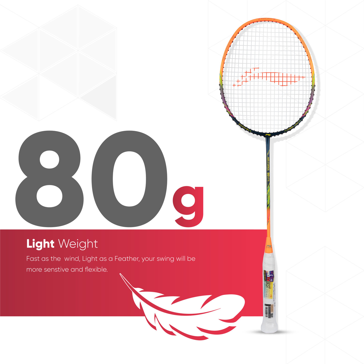 Image of LI-NING AIR-FORCE G2 Lite Multicolor, Black Strung Badminton Racquet