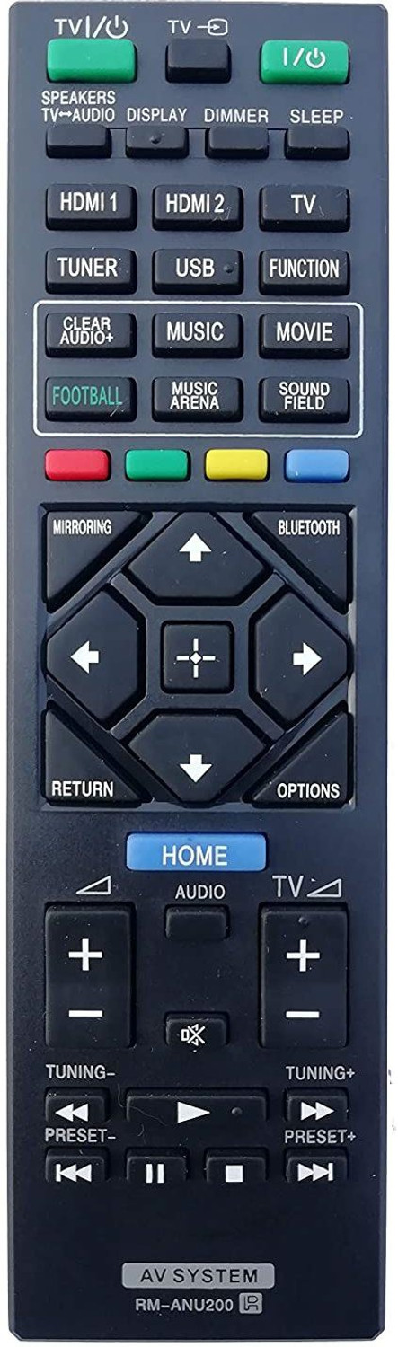Image of LipiWorld DR-249 Home Theater Soundbar System Remote Compatible For Zebronics Soundbar Remote Controller (Black)