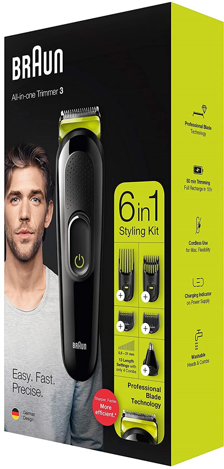 Image of Braun MGK3221 Trimmer 50 min Runtime 13 Length Settings