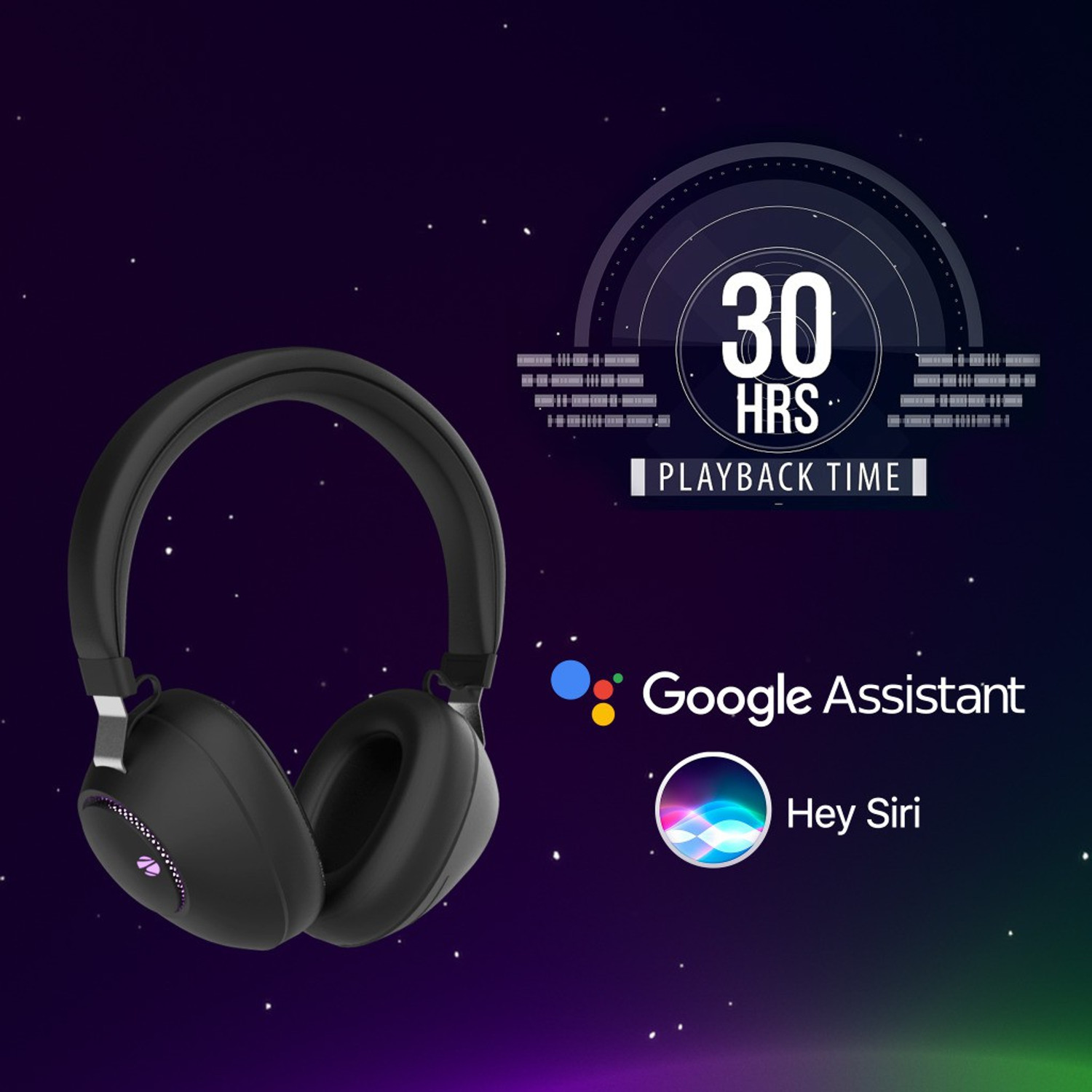 Image of ZEBRONICS Zeb-Duke, with 60h Backup, BT v5.3, Gaming Mode, ENC, LED Lights, Dual Pairing Bluetooth Gaming