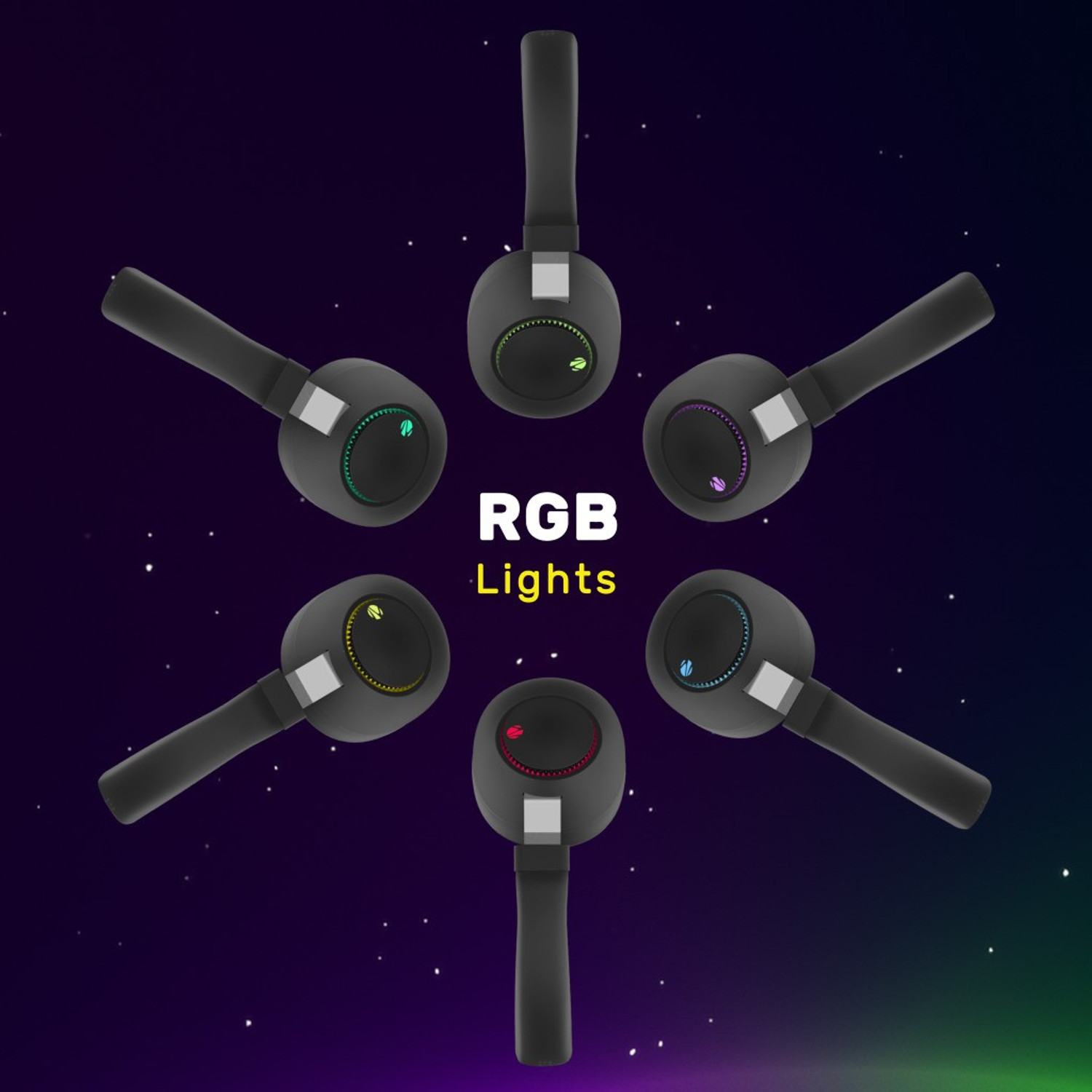 Image of ZEBRONICS Zeb-Duke, with 60h Backup, BT v5.3, Gaming Mode, ENC, LED Lights, Dual Pairing Bluetooth Gaming