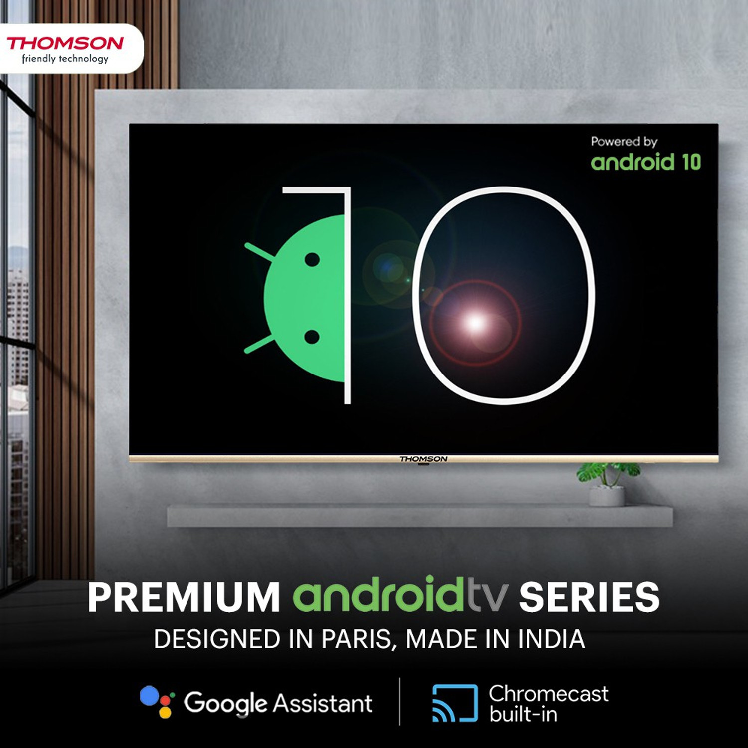 Image of Thomson OATHPRO Series 108 cm (43 inch) Ultra HD (4K) LED Smart Android TV with Dolby Digital Plus & DTS TruSurround