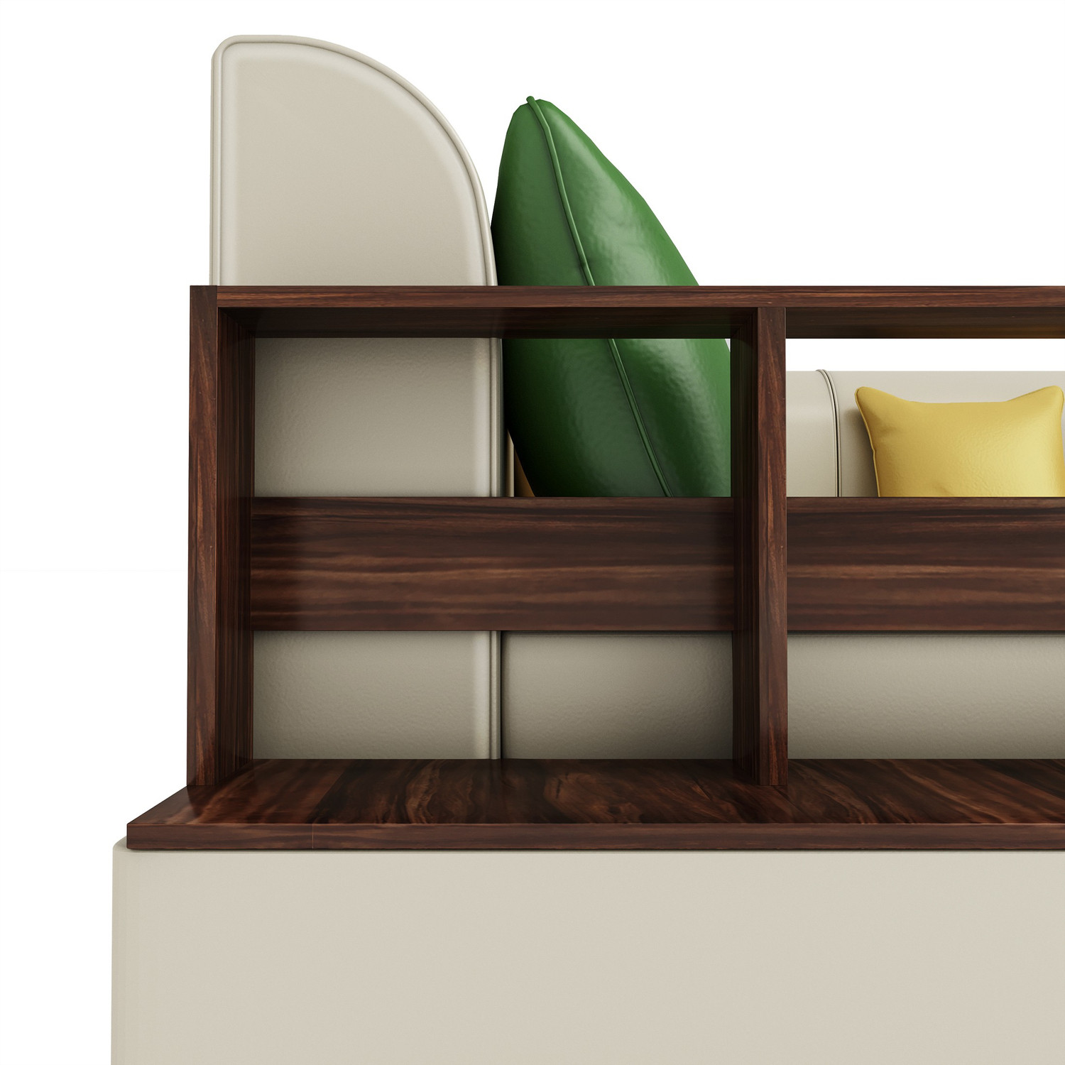 Image of Bharat Lifestyle Aston L Shape Leatherette 6 Seater Sofa