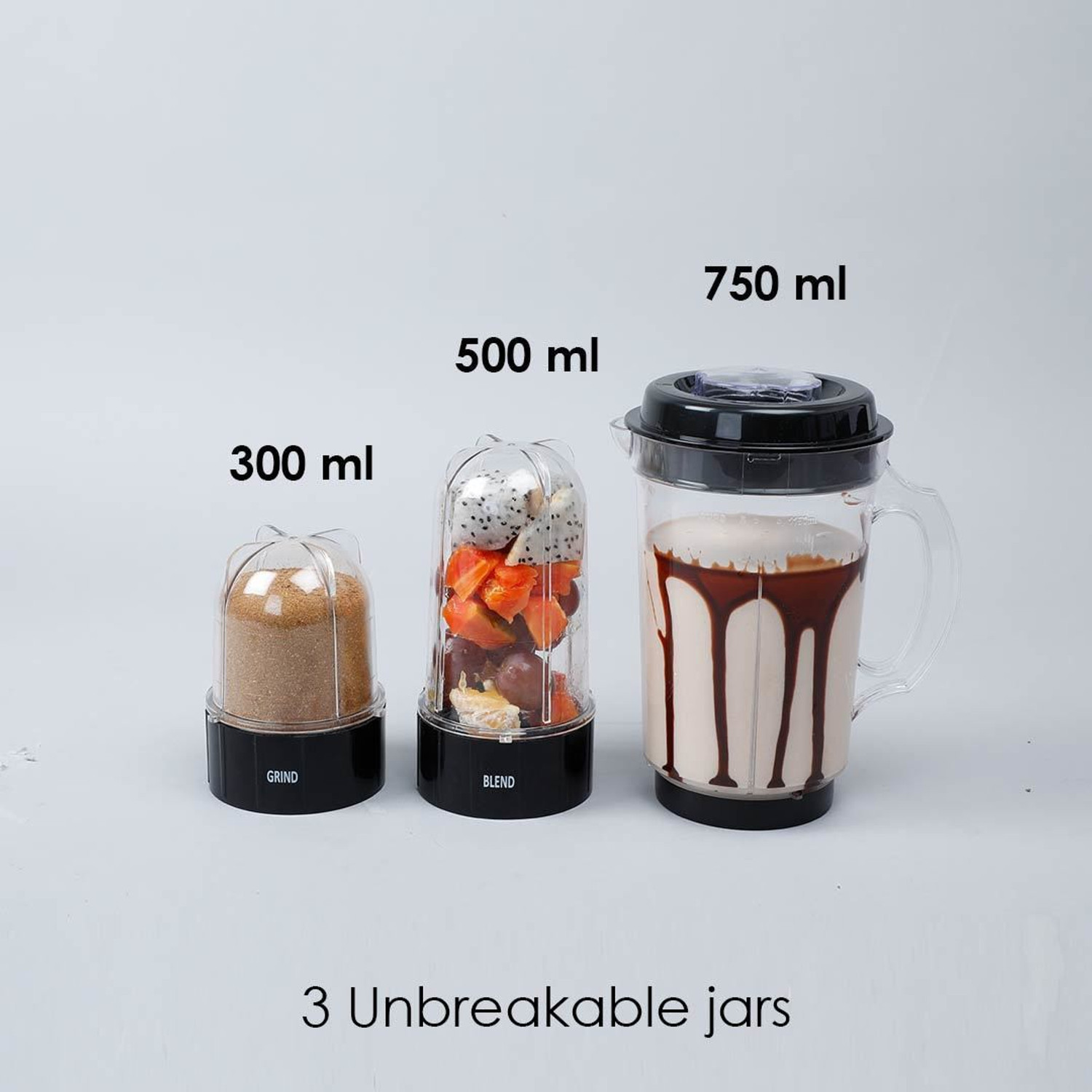 Image of WONDERCHEF Nutri blend 500 W Juicer Mixer Grinder