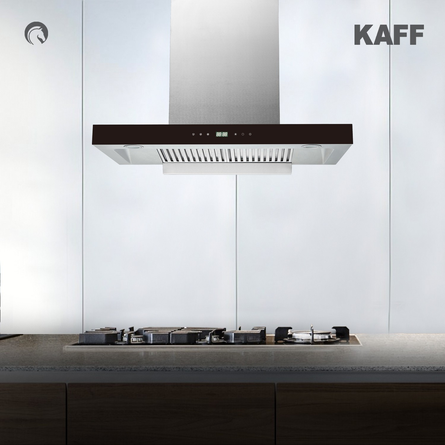 Image of Kaff LUMEX DHC-60 Auto Clean Wall Mounted Inox 1200 CMH Chimney
