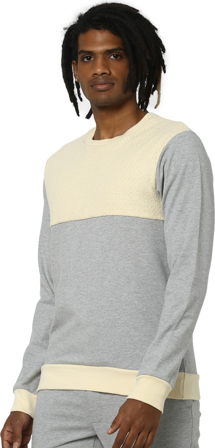 Jack & jones full sleeve solid men's sweatshirt sale