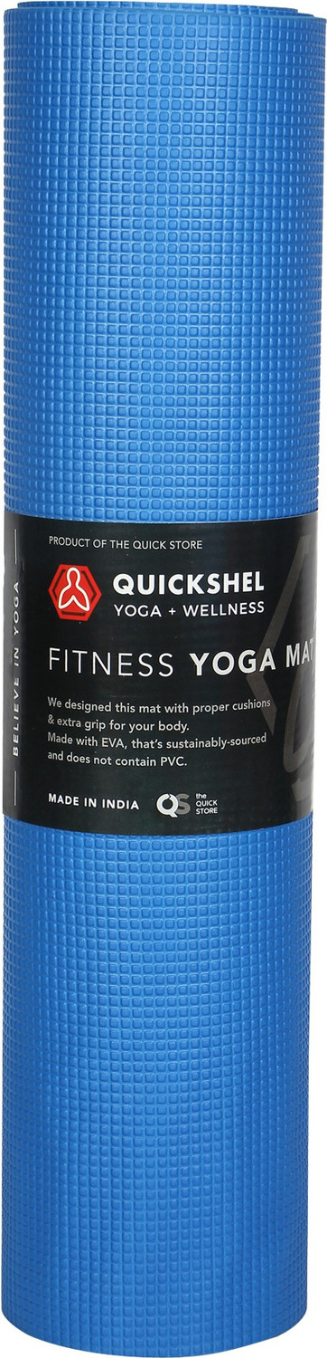 Image of Quick Shel benefits yoga mat Blue 6 mm Yoga Mat