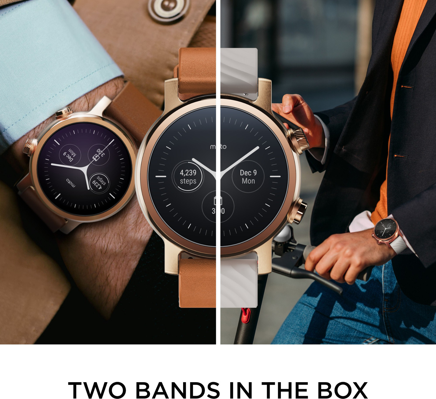 Image of MOTOROLA 360 (Gen) Smartwatch (Grey Strap, Regular)