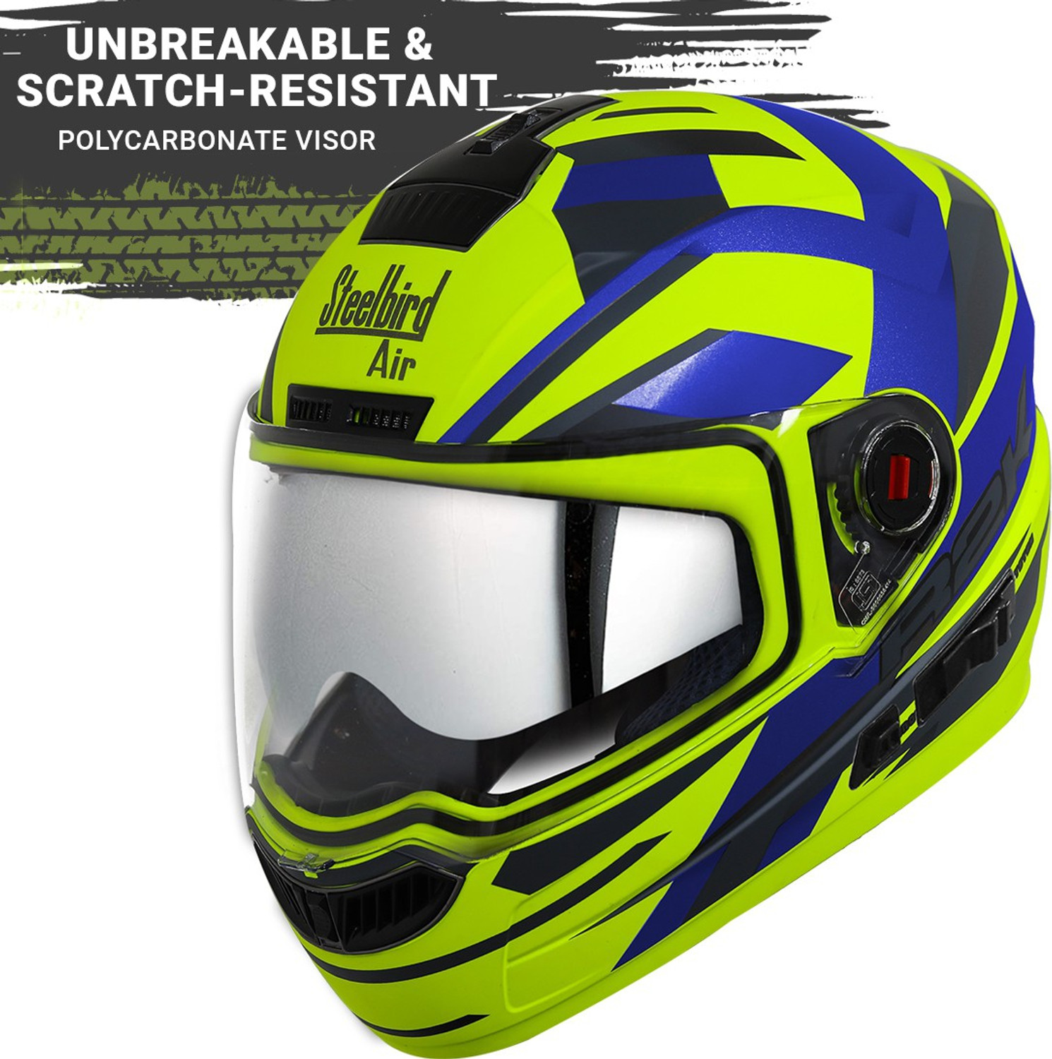 Steelbird helmet with shop double visor