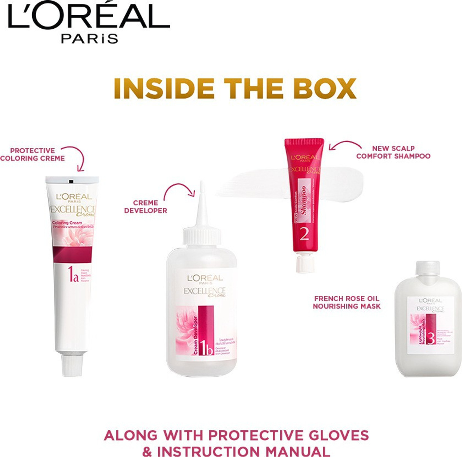 L'Oreal Paris Excellence Creme Hair Colour | upto 100% Grey Coverage at ...