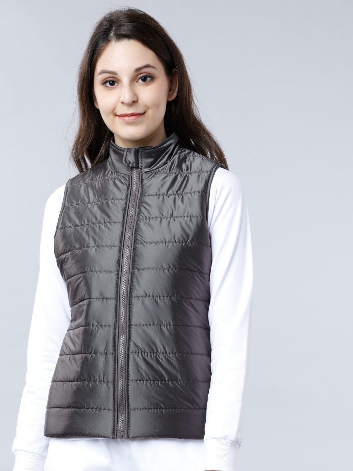 Image of Tokyo Talkies Sleeveless Solid Women Jacket