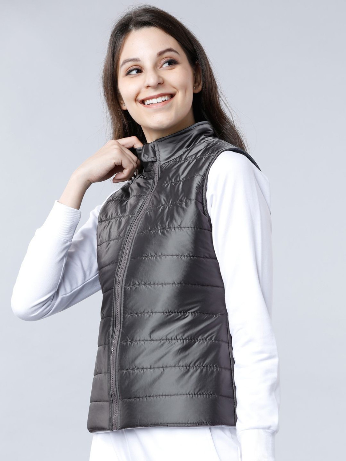 Image of Tokyo Talkies Sleeveless Solid Women Jacket