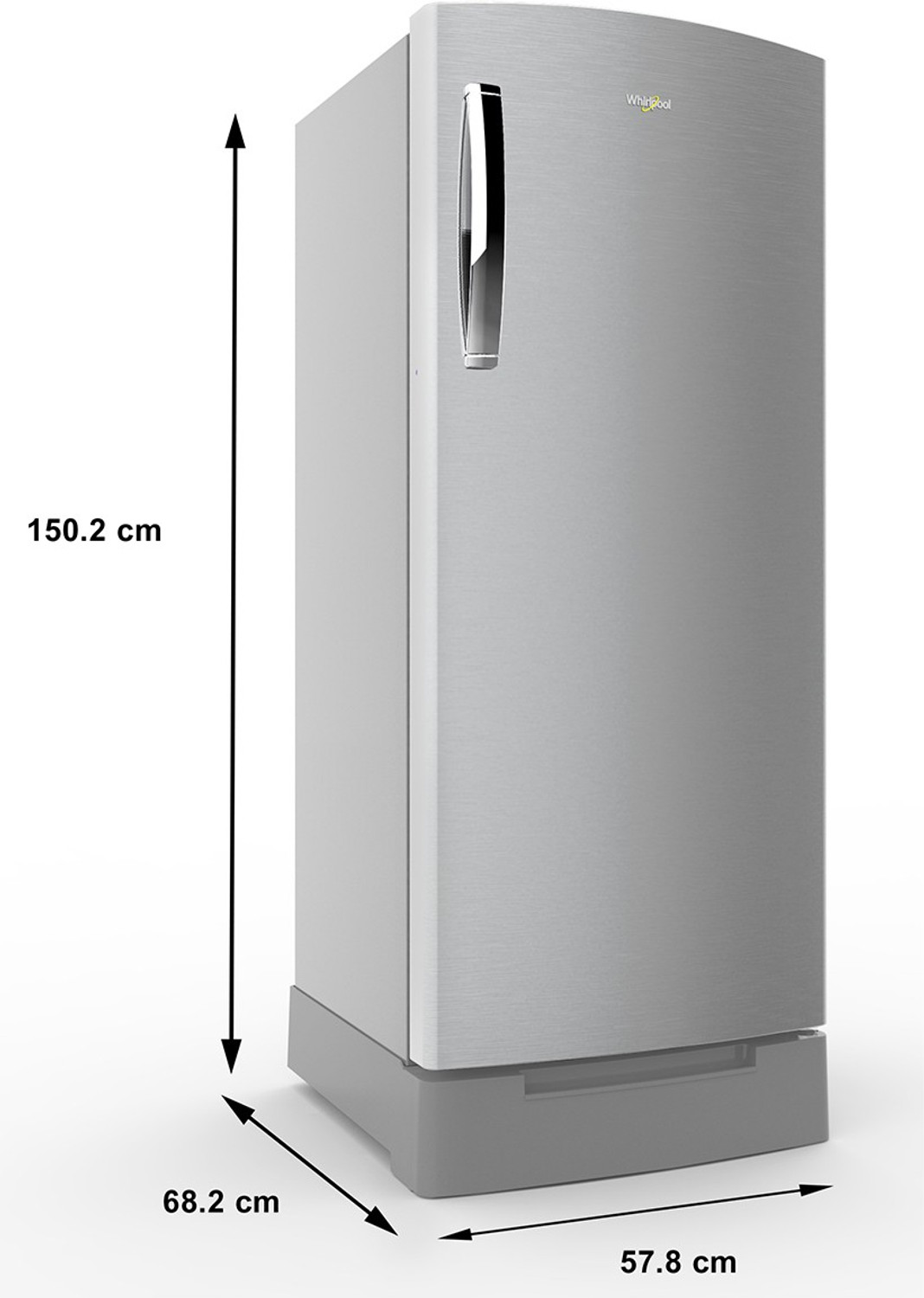 Image of Whirlpool 207 L Direct Cool Single Door 3 Star Refrigerator with Base Drawer
