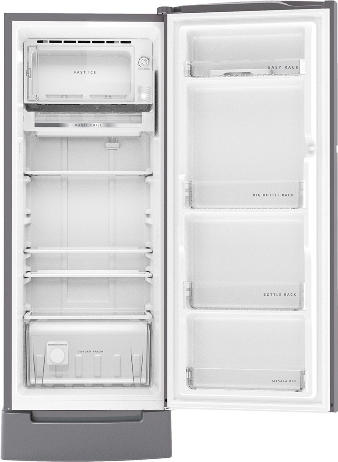 Image of Whirlpool 207 L Direct Cool Single Door 3 Star Refrigerator with Base Drawer