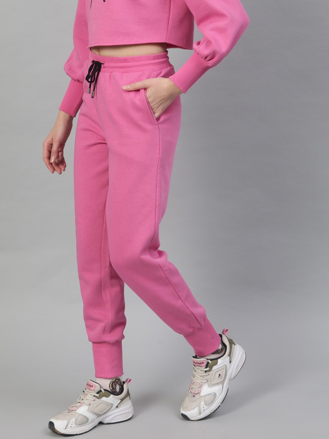 Image of STREET9 Regular Fit Women Pink Trousers