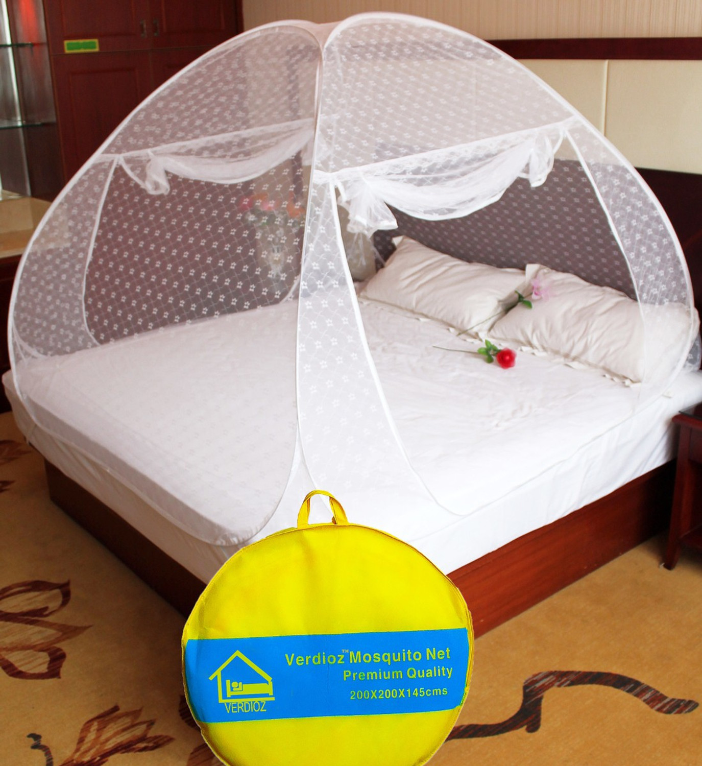 Image of VERDIOZ DOUBLE BED Cotton Washable Adults Mosquito Net