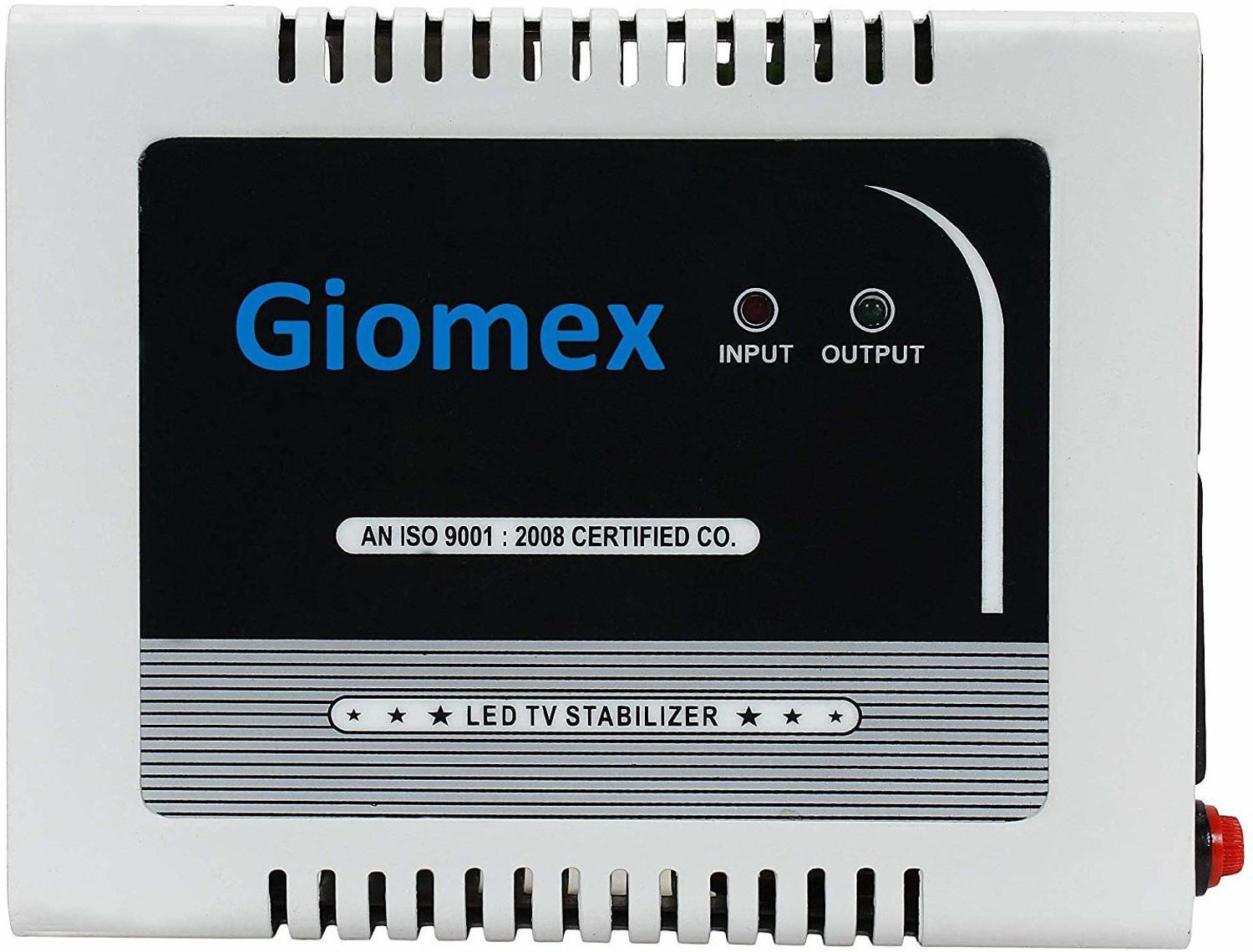Image of Giomex GMX65TV-B Voltage Stabilizer for LED TV / Smart TV 32'' to 65 Inches + Set Top Box (Black)