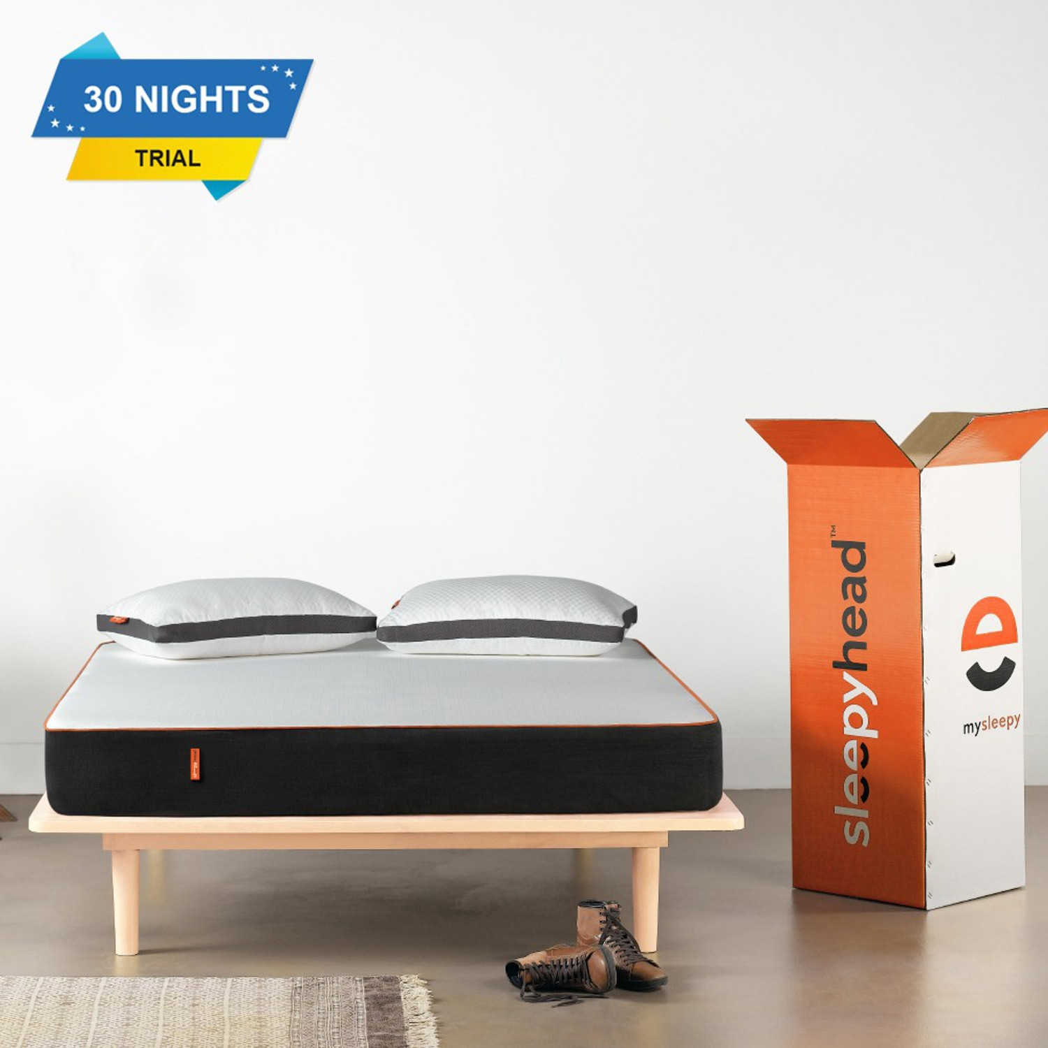 Image of Sleepyhead Original - BodyIQ Orthopedic Memory Foam 5 inch Queen High Density (HD) Foam Mattress