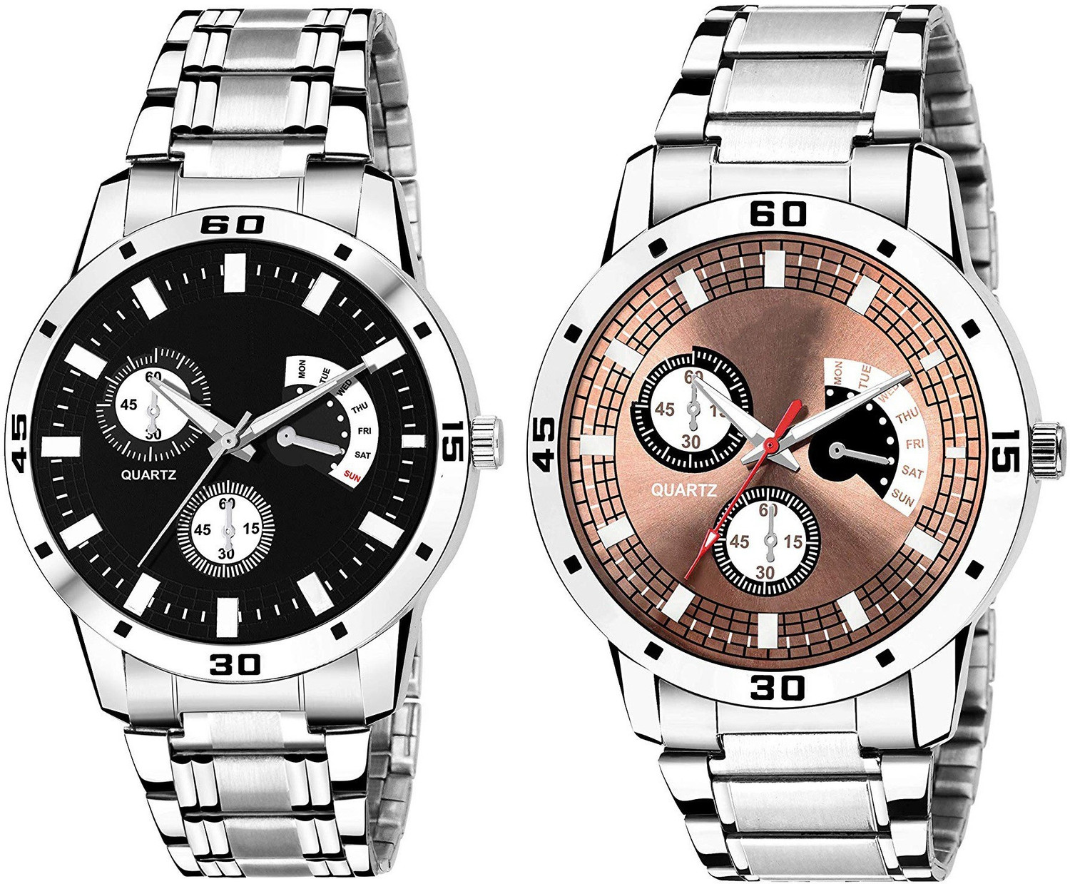Image of Benling Regalia Series Automatic Watch for Men Analog Watch - For Men - Open Heart Dial with Moonphase | Stainless Steel Chain