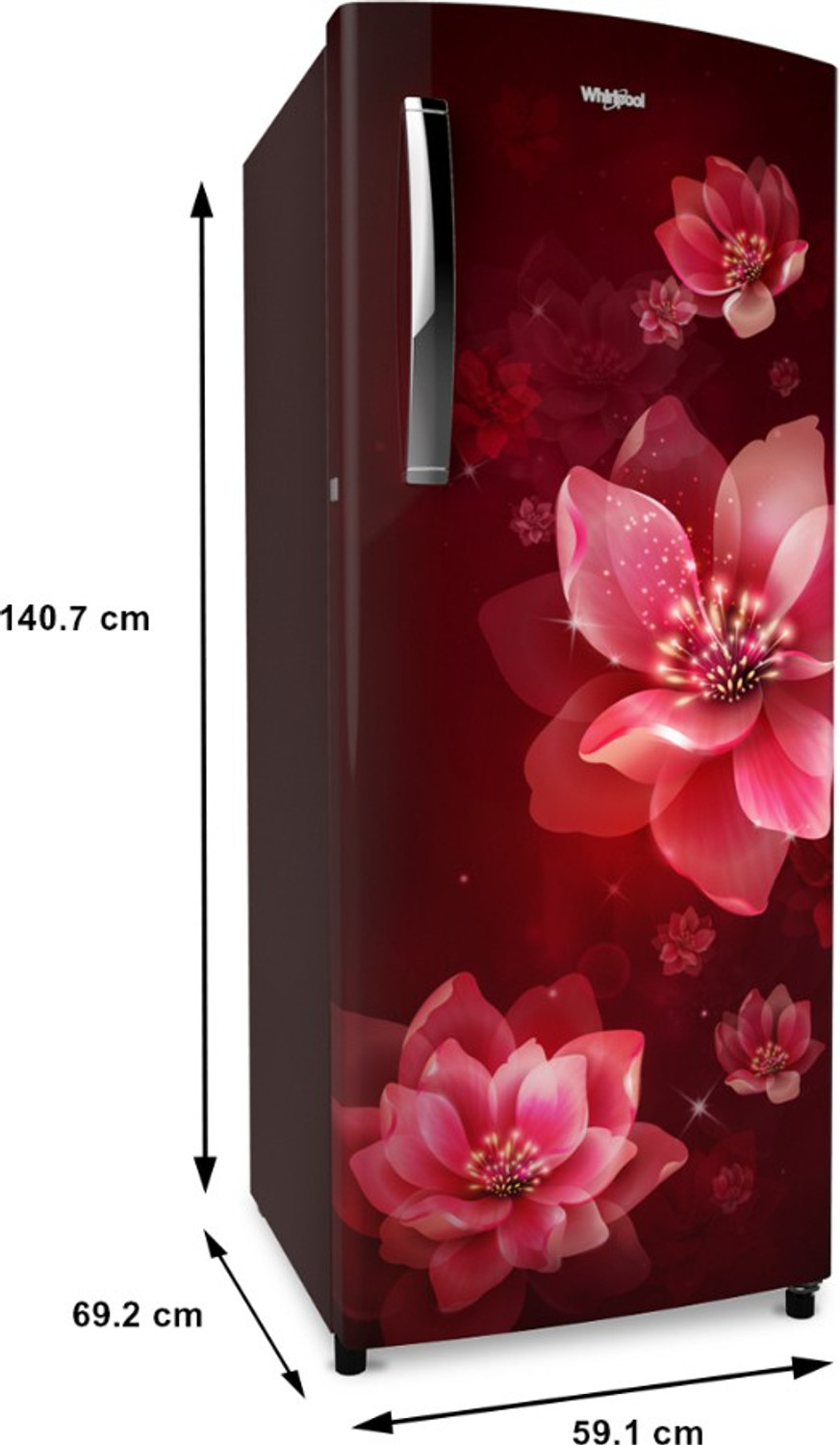 Image of Whirlpool 207 L Direct Cool Single Door 3 Star Refrigerator