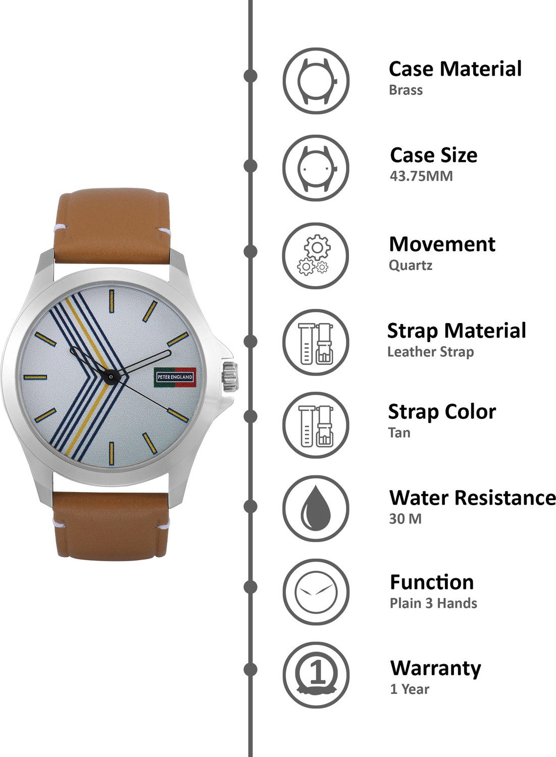 Image of PETER ENGLAND Analog Watch - For Men