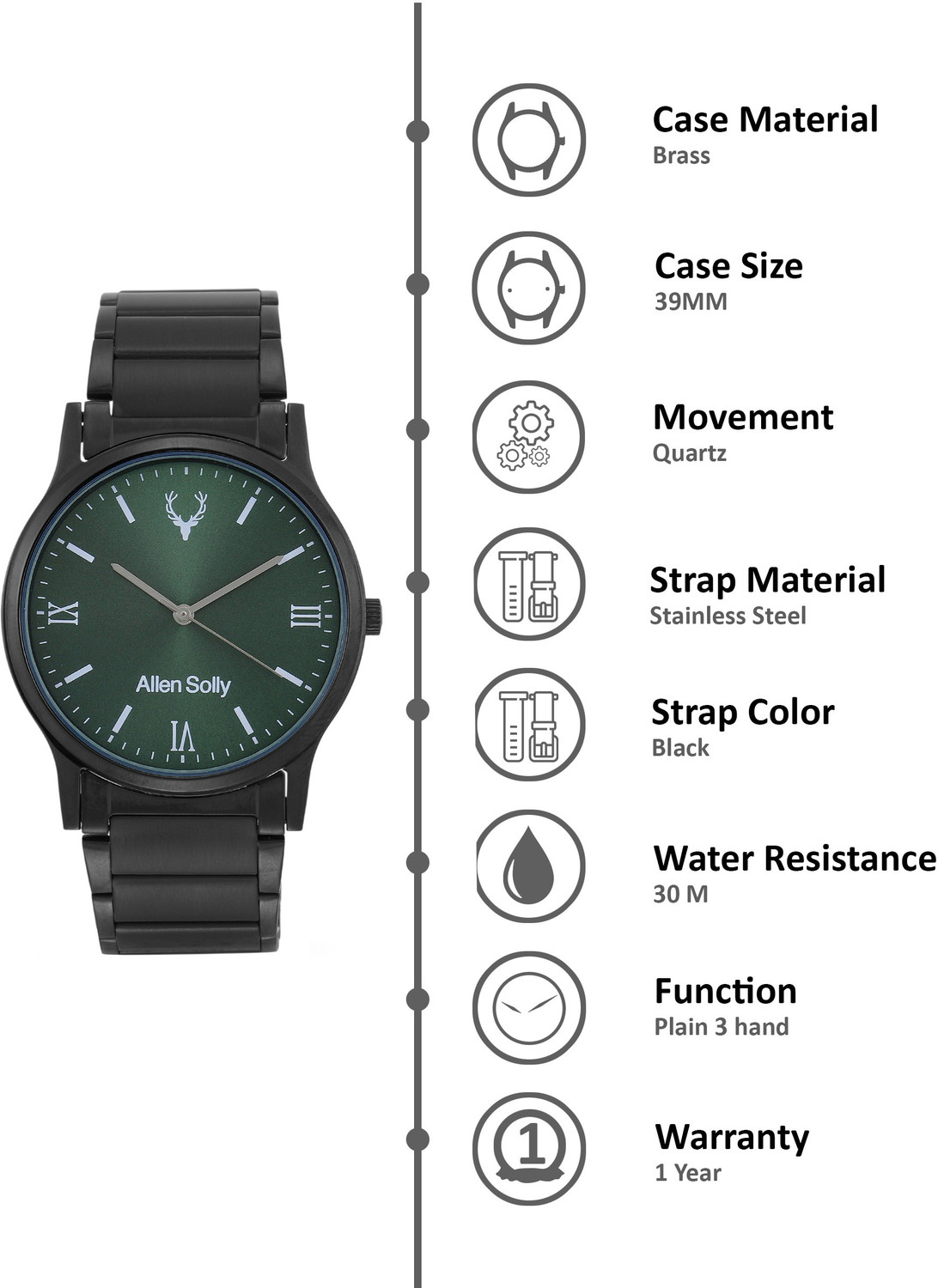 Image of Allen Solly Analog Watch - For Men