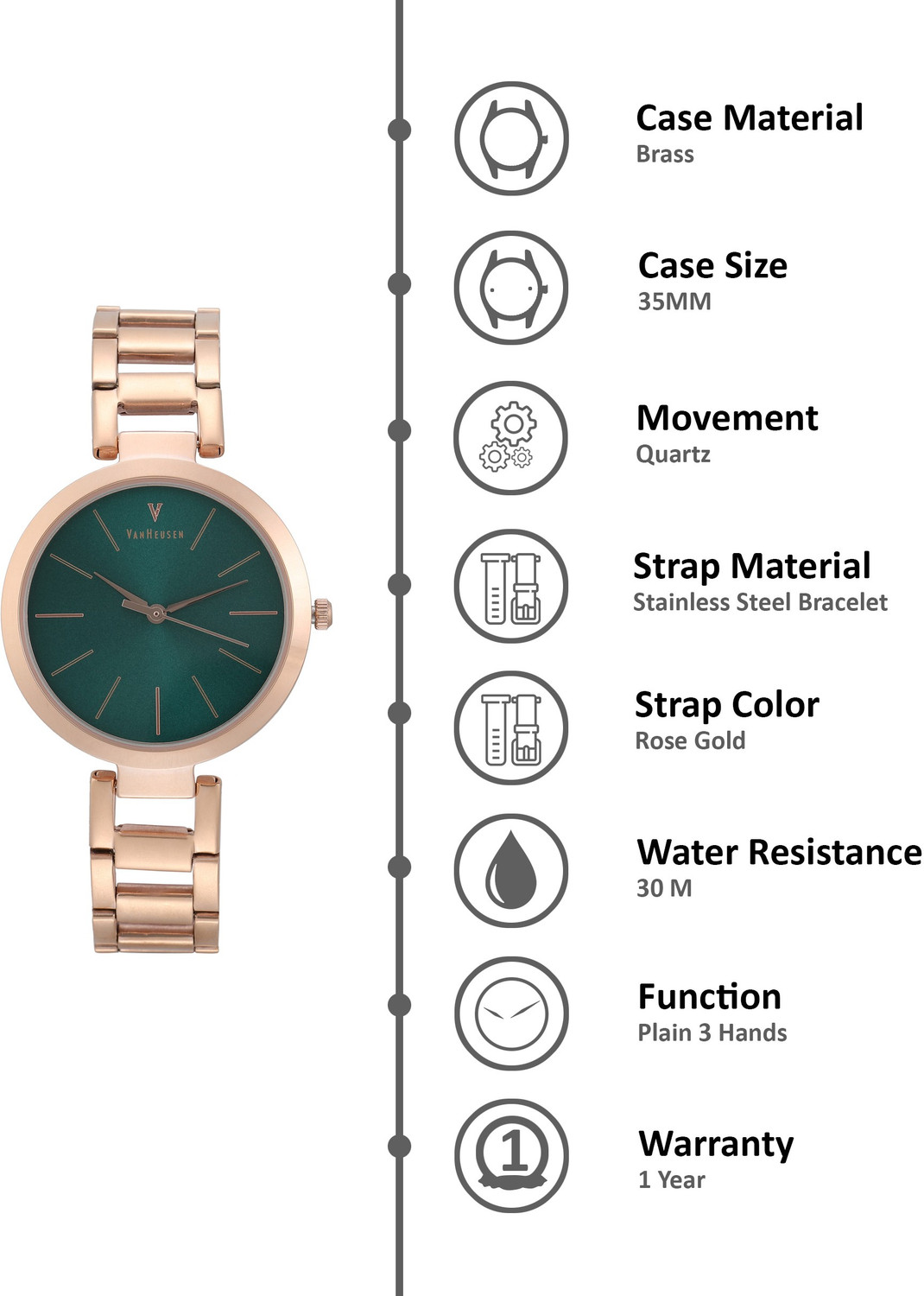 Van heusen deals watch instructions