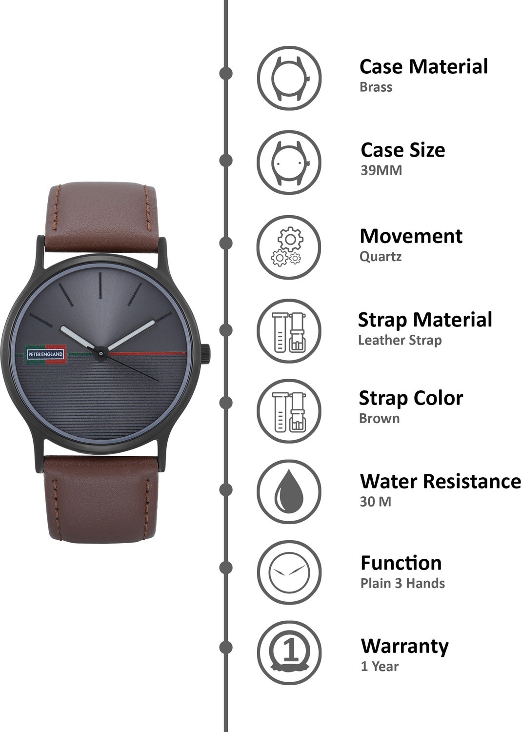 Image of PETER ENGLAND Analog Watch - For Men