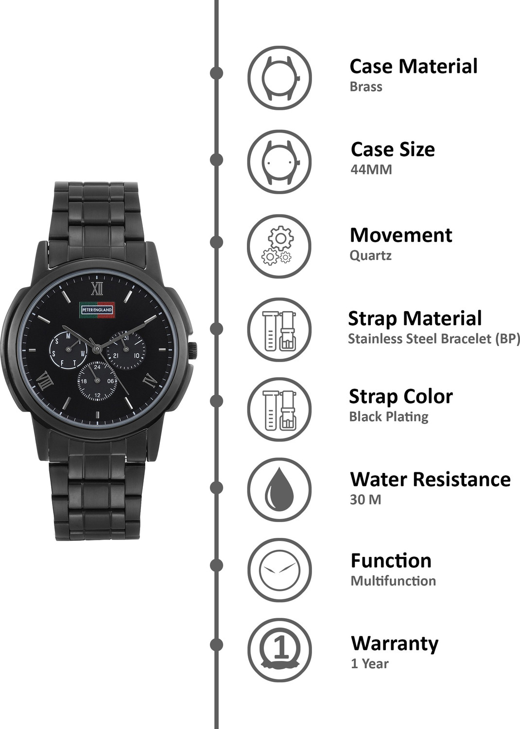 Image of PETER ENGLAND Analog Watch - For Men