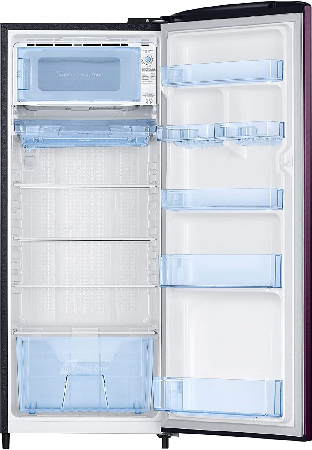 Image of SAMSUNG 230 L Direct Cool Single Door 3 Star Refrigerator (Camellia Purple, RR24A272YCR /NL)
