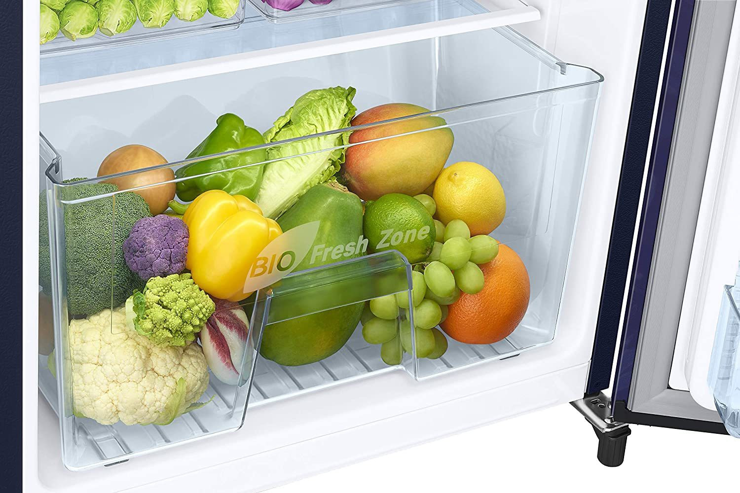 Image of SAMSUNG 192 L Direct Cool Single Door 2 Star Refrigerator (Mystic Overlay Blue, RR20A1Y1B6U /HL)