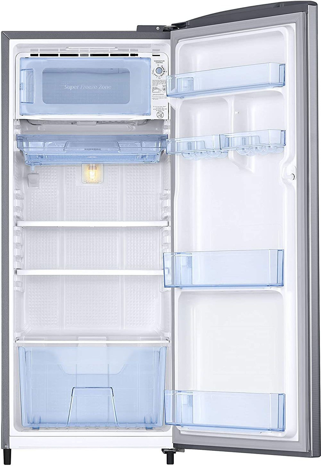 Image of SAMSUNG 192 L Direct Cool Single Door 2 Star Refrigerator (Elegant Inox, RR20A2Y1BS8 /NL)