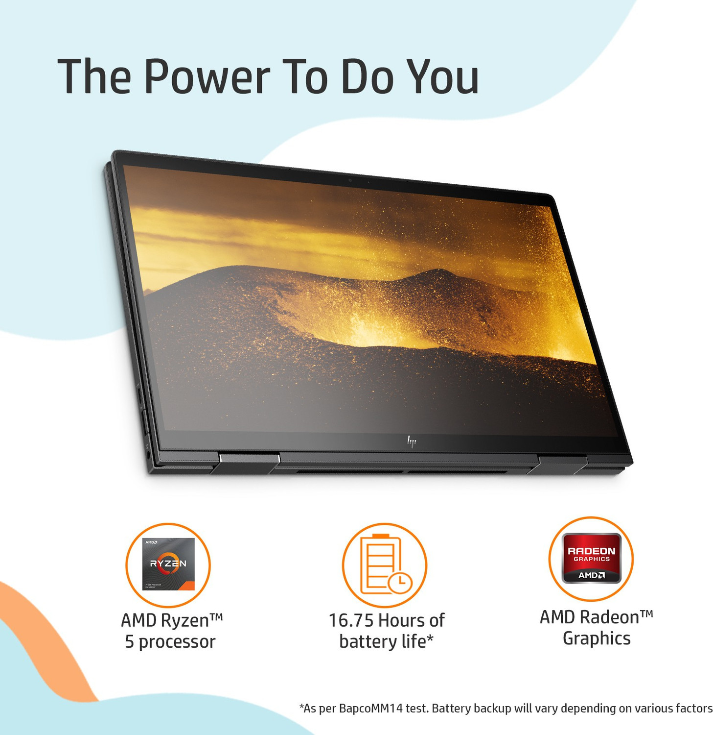 Image of HP Envy x360 AMD Ryzen 5 Hexa Core 4500U - (8 GB /256 GB SSD /Windows 10 Home) 13-ay0044AU 2 in 1 Laptop